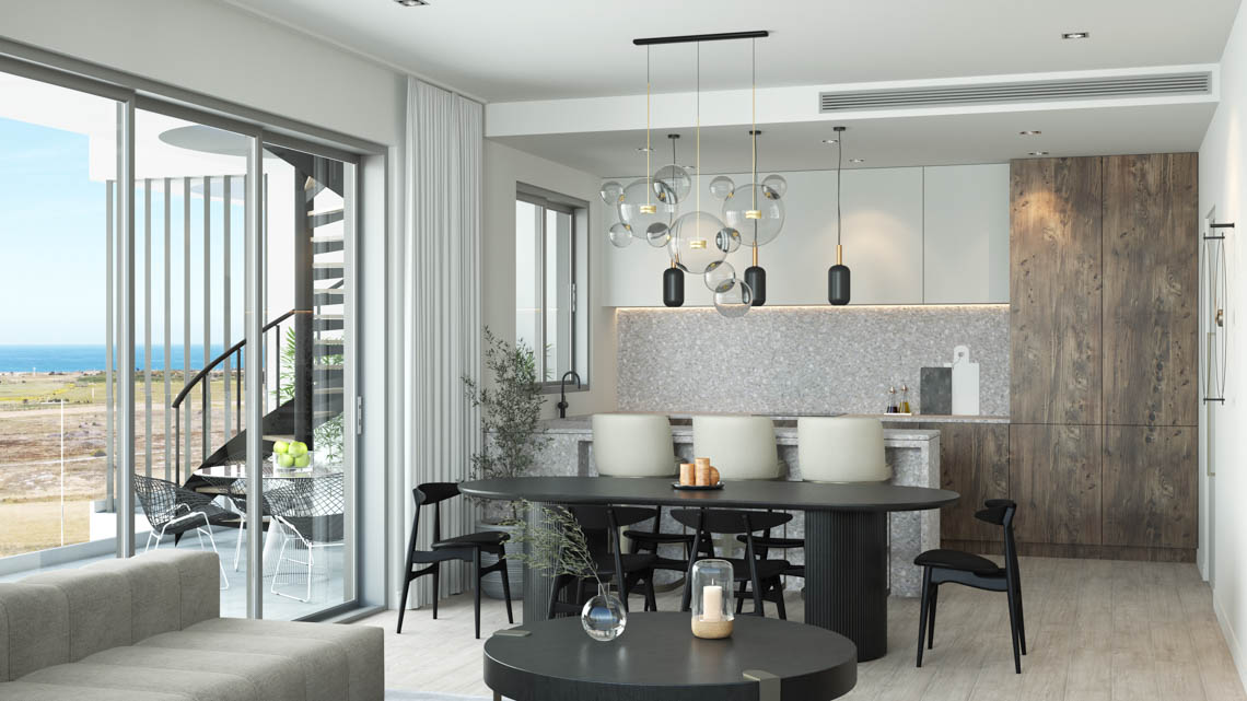 Apartments for sale 81 m² in Deryneia, Famagusta